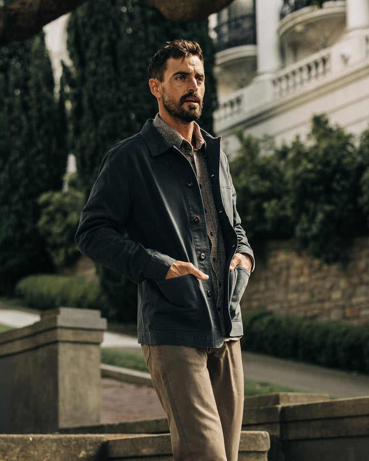 The Ojai Jacket in Organic Navy Foundation Twill