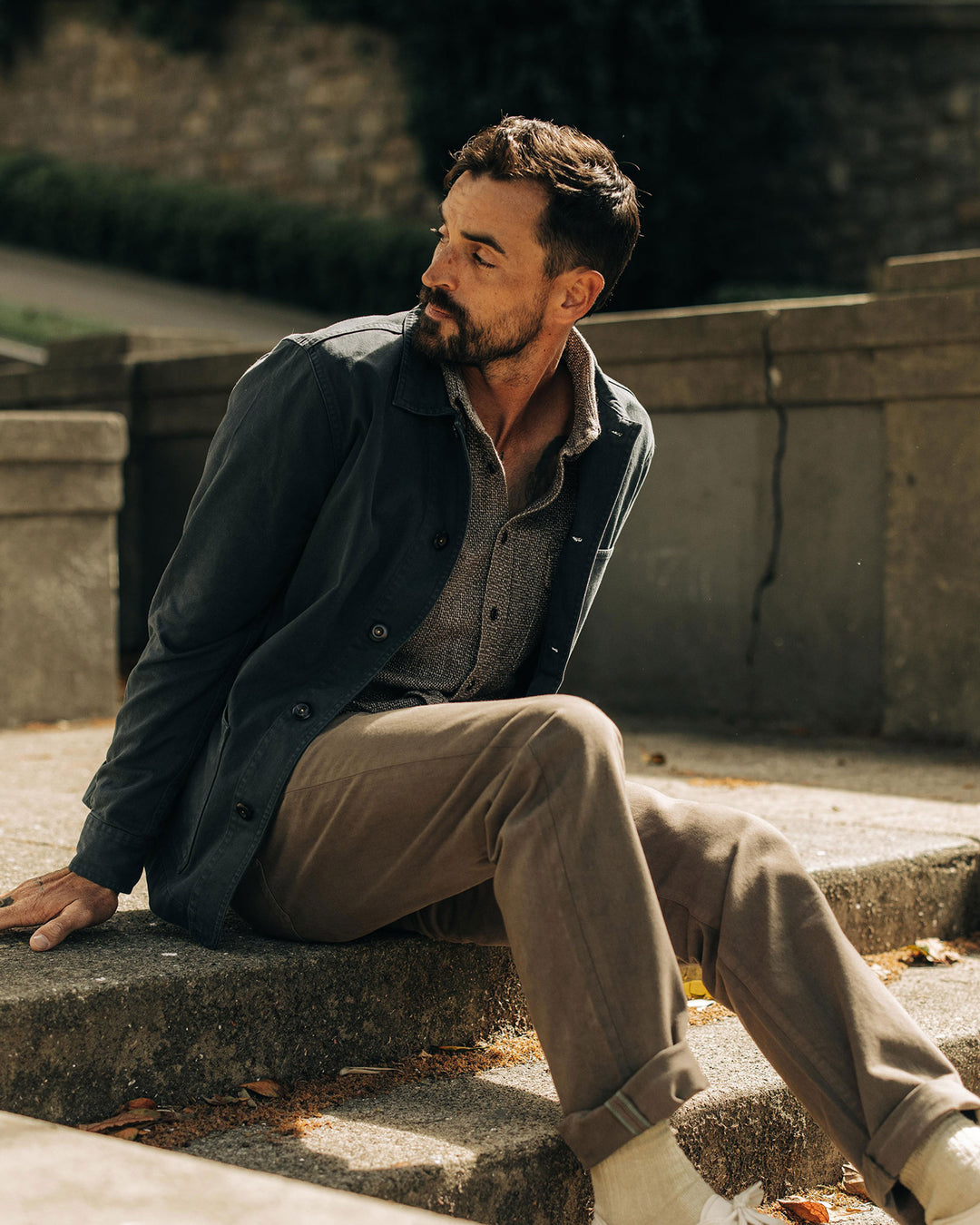 The Ojai Jacket in Organic Navy Foundation Twill