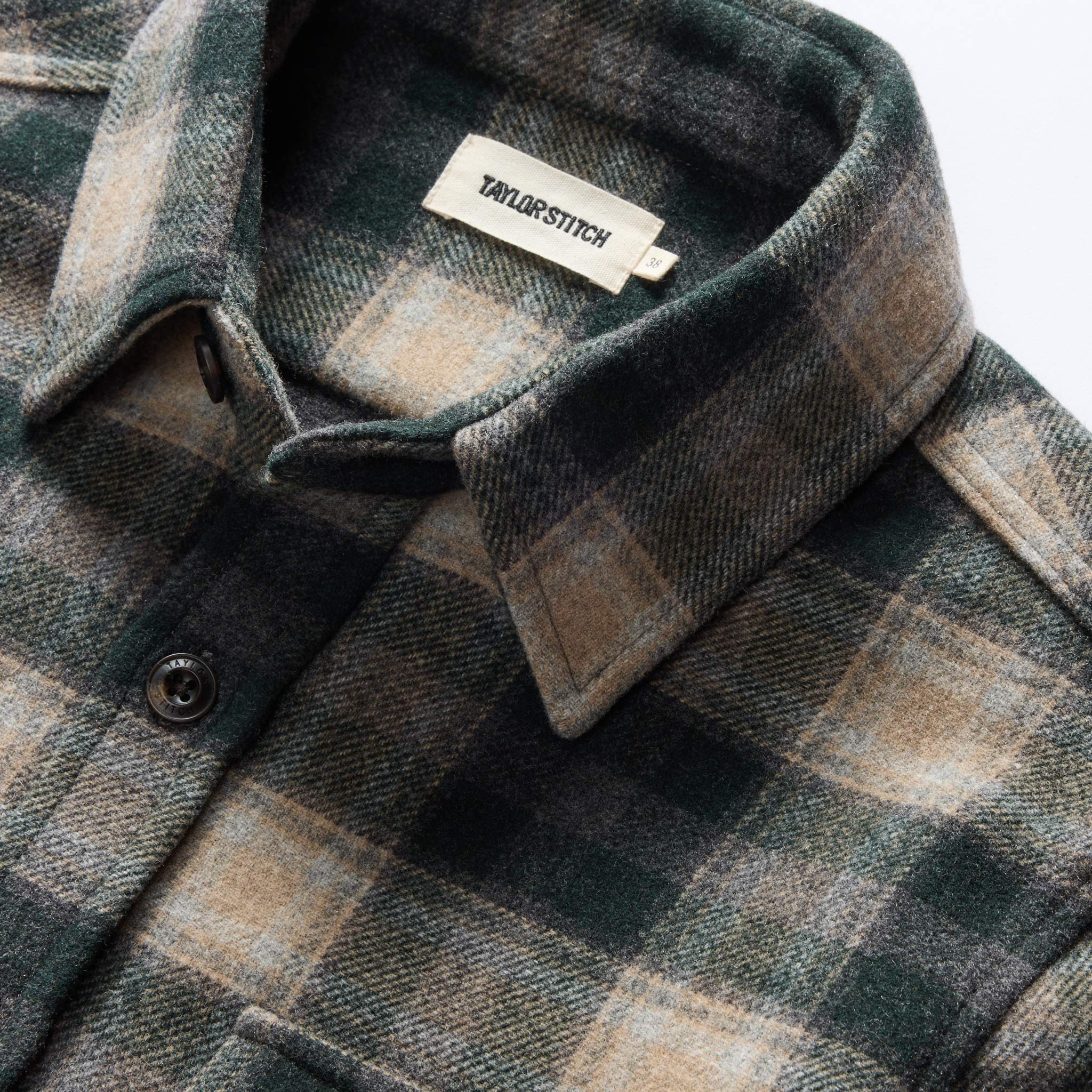 The Maritime Shirt Jacket in Dried Pine Plaid