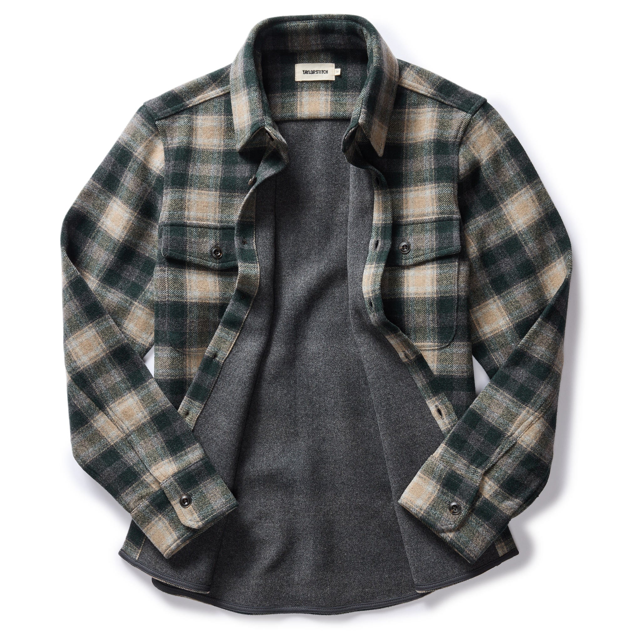 The Maritime Shirt Jacket in Dried Pine Plaid