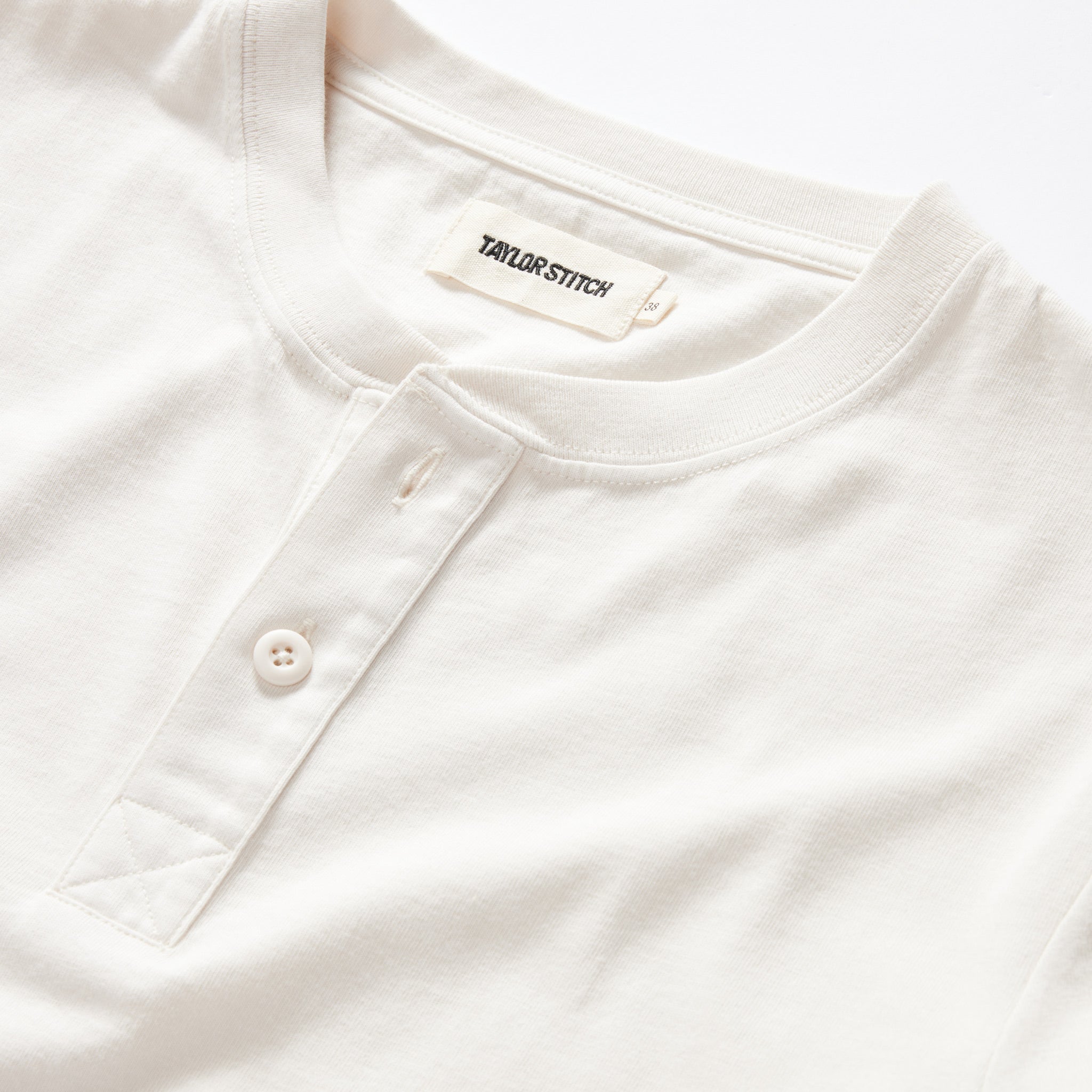 The Organic Cotton Henley in Vintage White