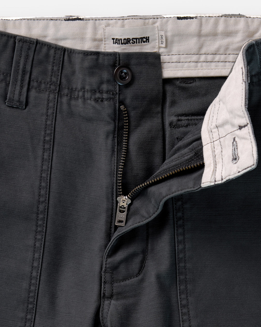 The Surplus Pant in Faded Black Reverse Sateen