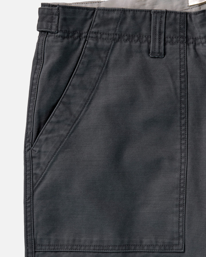 The Surplus Pant in Faded Black Reverse Sateen
