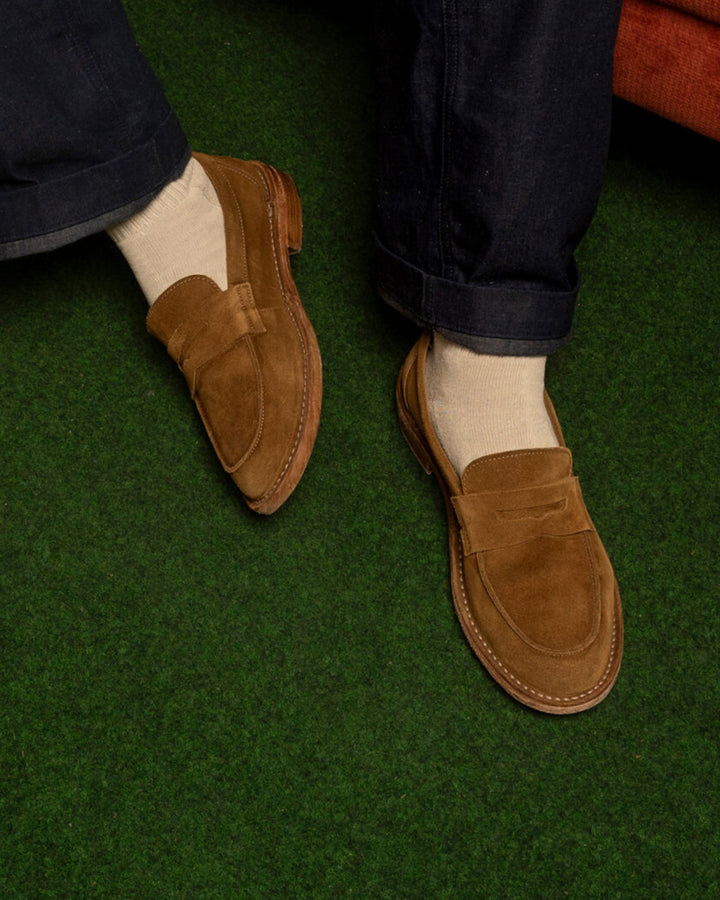 Sadelflex in Tan Suede