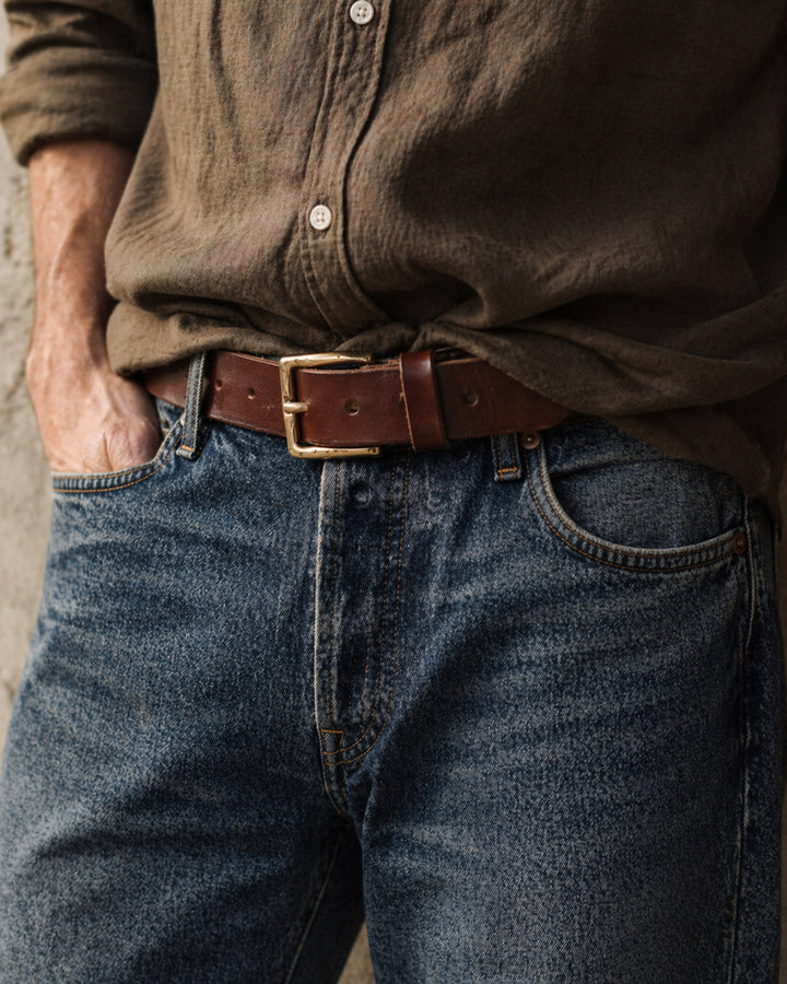 Classic Belt In Deep Brown