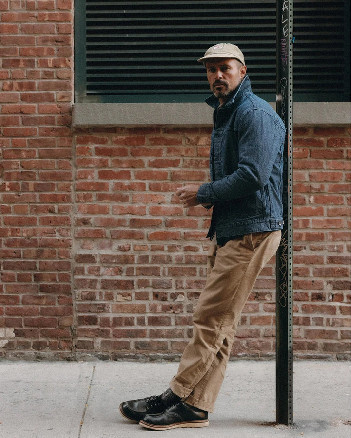 The Straight Foundation Pant in Organic Khaki