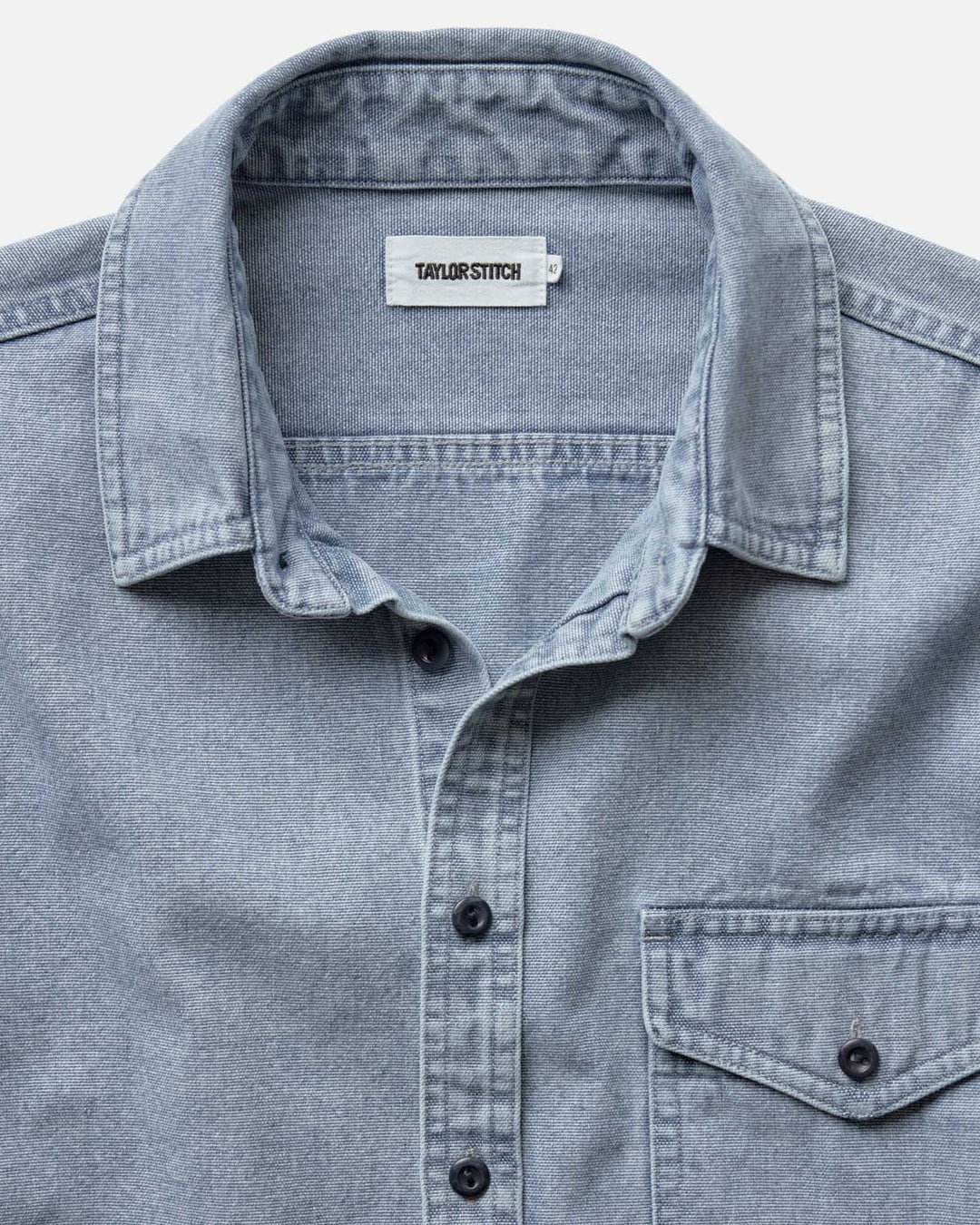 The Cadet Shirt in Washed Indigo Oxford