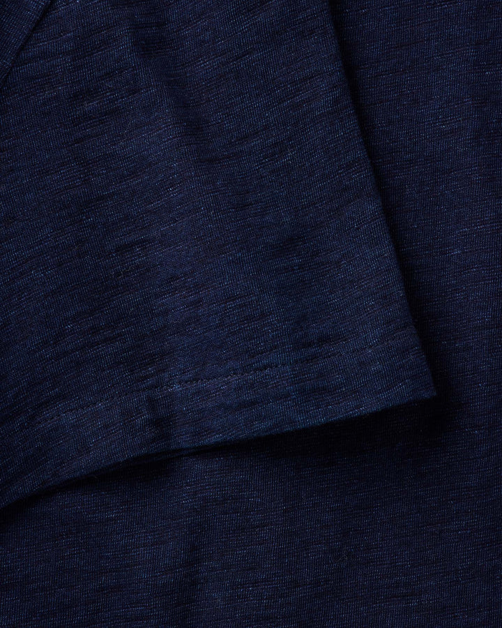 The Short Sleeve California in Rinsed Indigo Slub