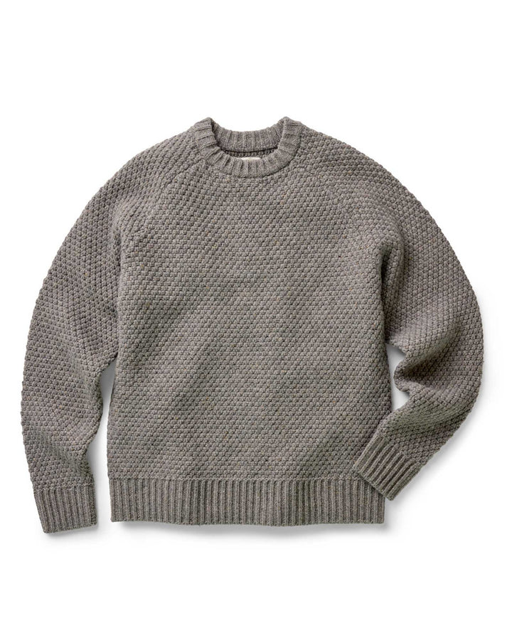 The Fisherman Sweater in Taupe Merino