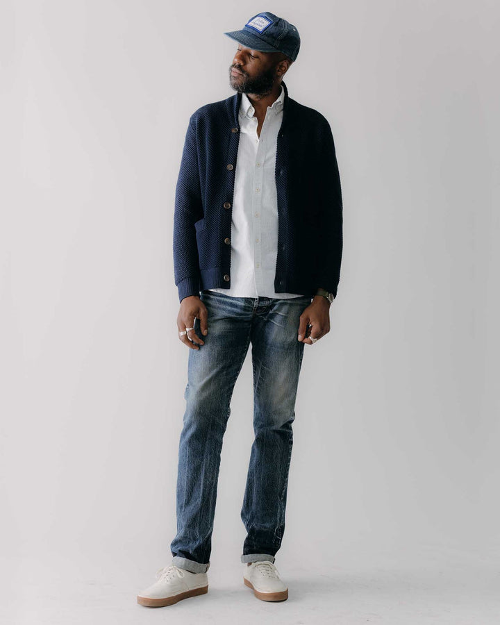 The Crawford Sweater in Navy