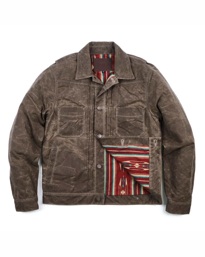 Waxed Riders Jacket in Oak