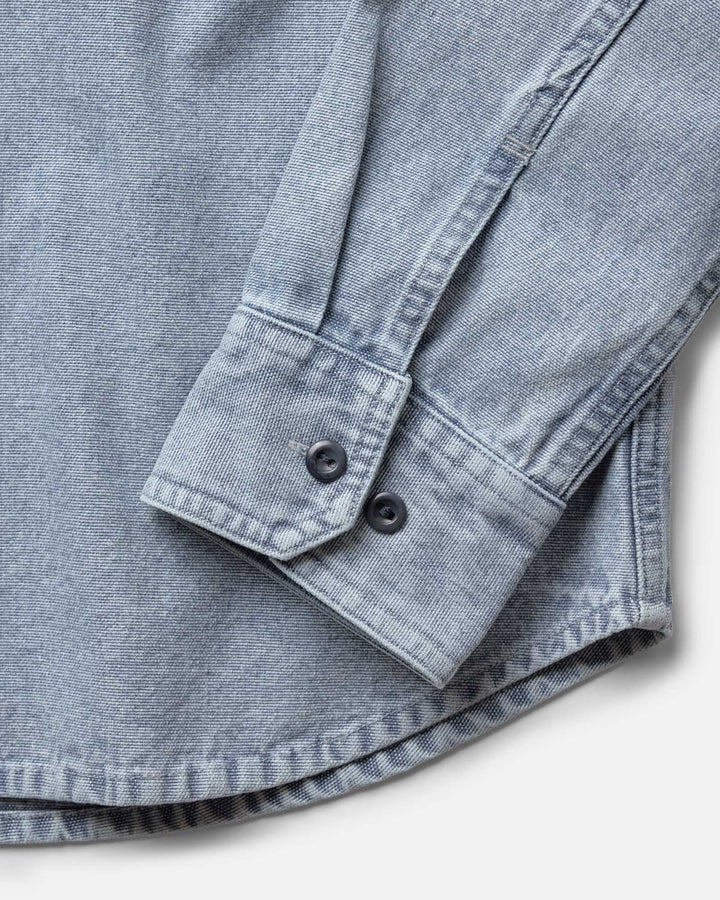 The Cadet Shirt in Washed Indigo Oxford
