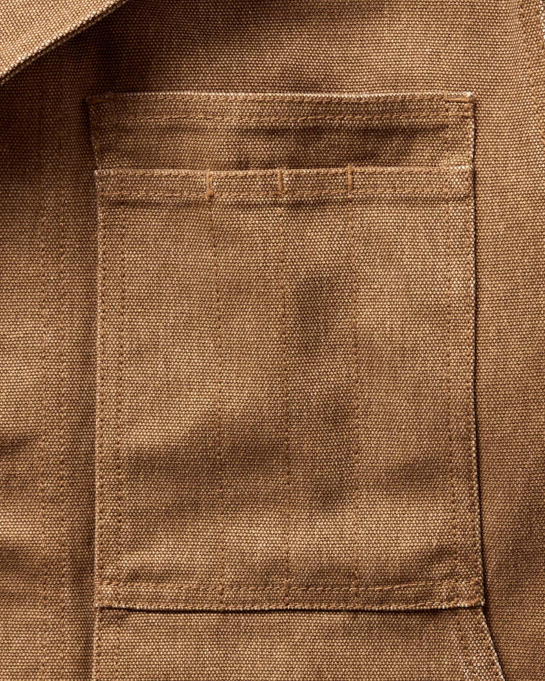 The Longshore Jacket in Tobacco Chipped Canvas