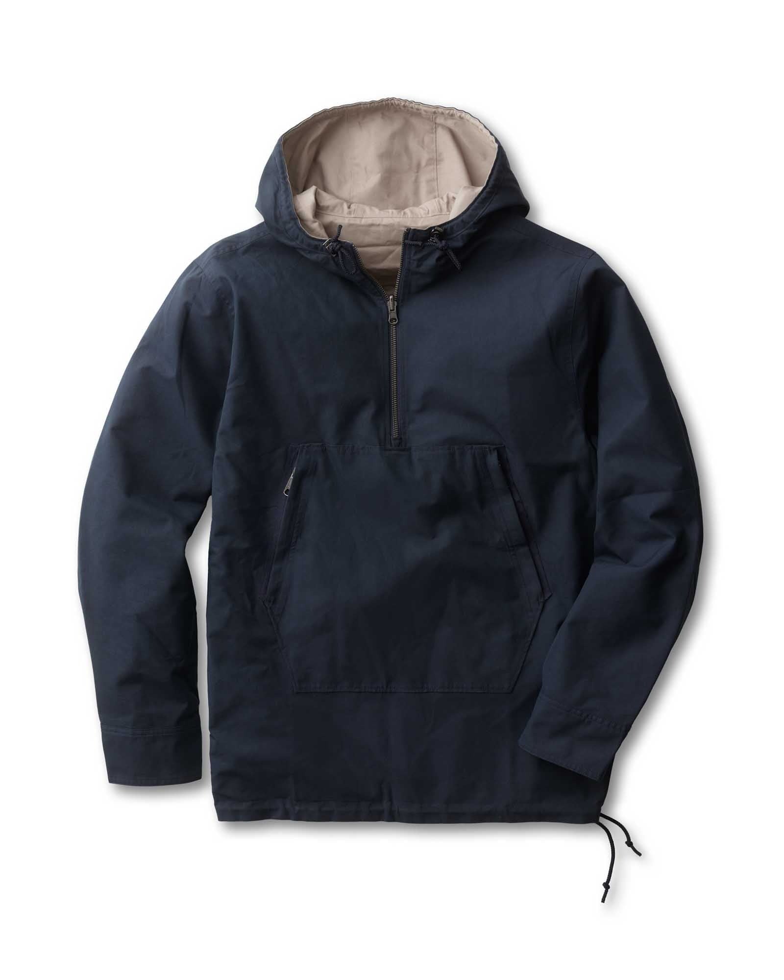 The Squall Anorak in Navy Twill – The Revive Club