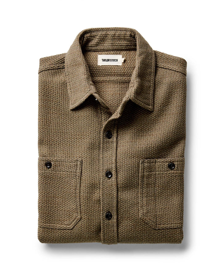 The Utility Shirt in Cypress Sashiko