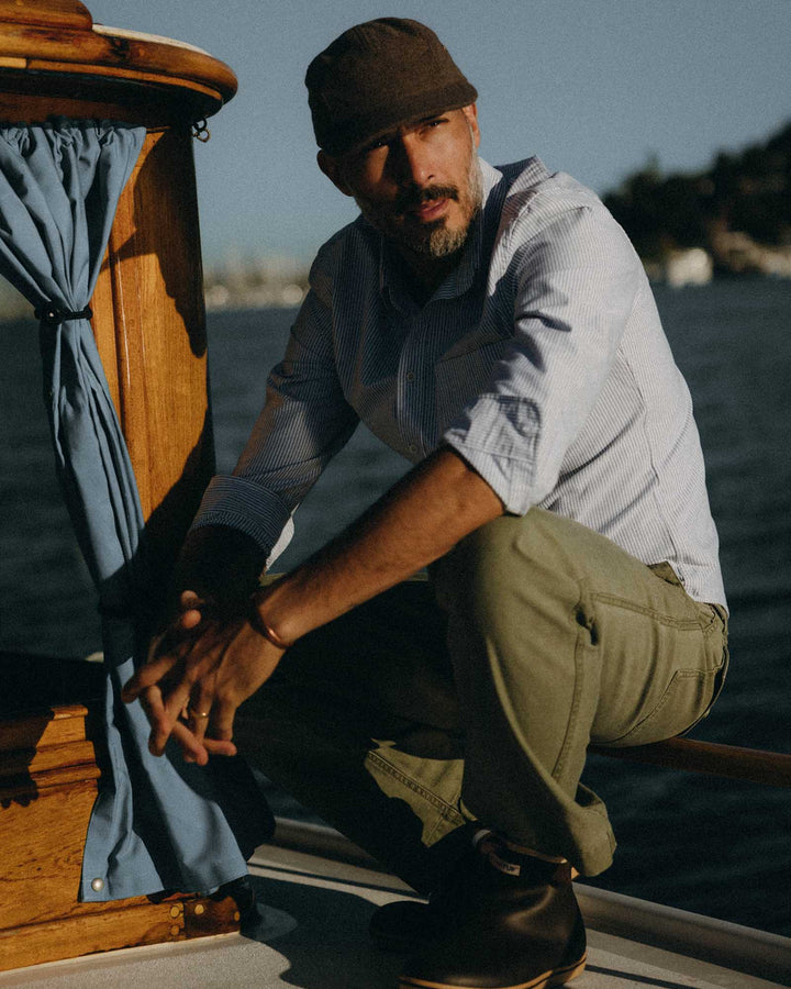 The Jack in Navy University Stripe Everyday Oxford