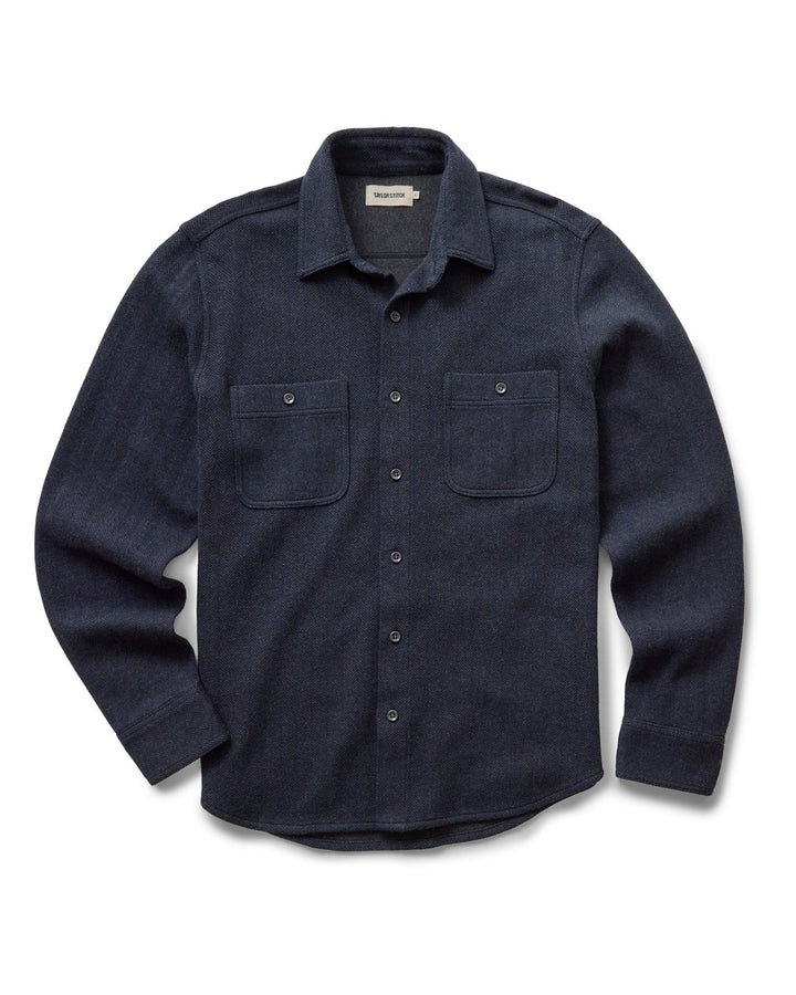 The North Shore Knit Shirt in Heather Navy