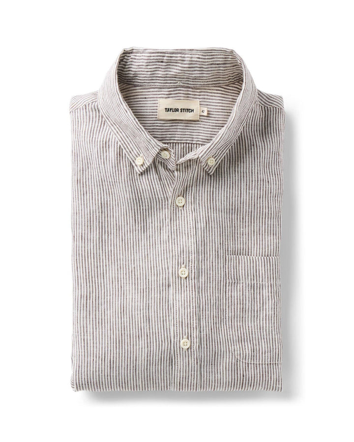 The Jack in Burgundy University Stripe Linen