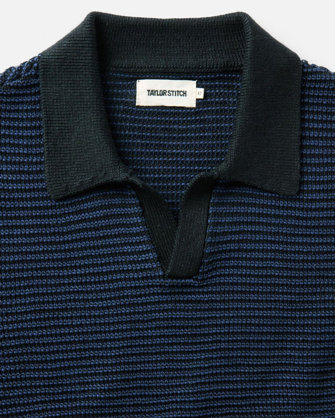 The Valencia Sweater Polo in Coal Stripe