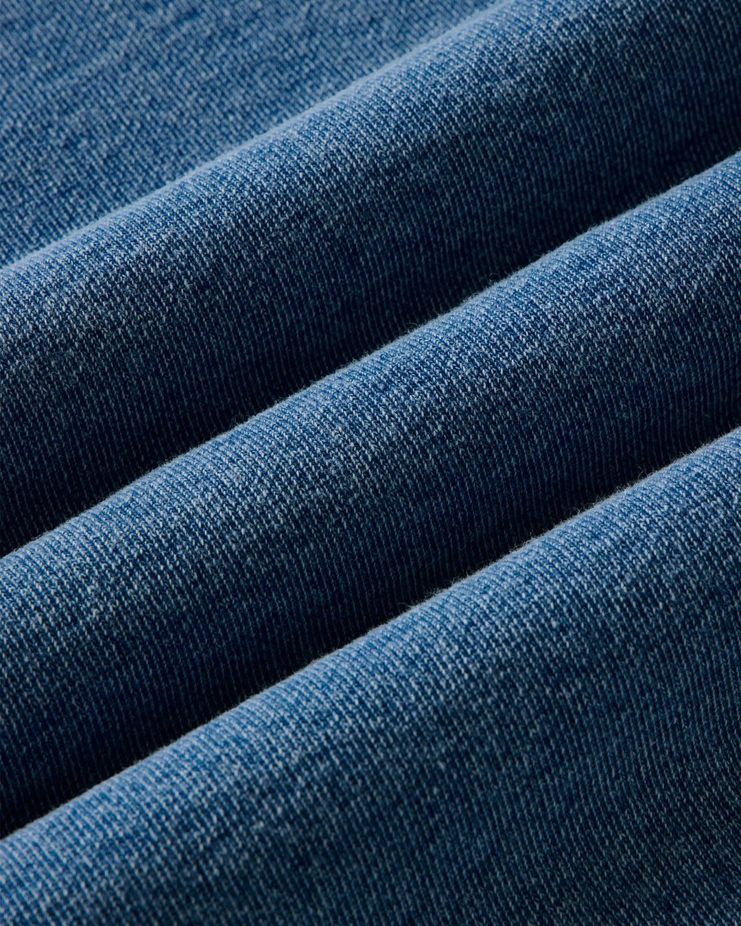 The Sunset Henley in Washed Indigo Terry