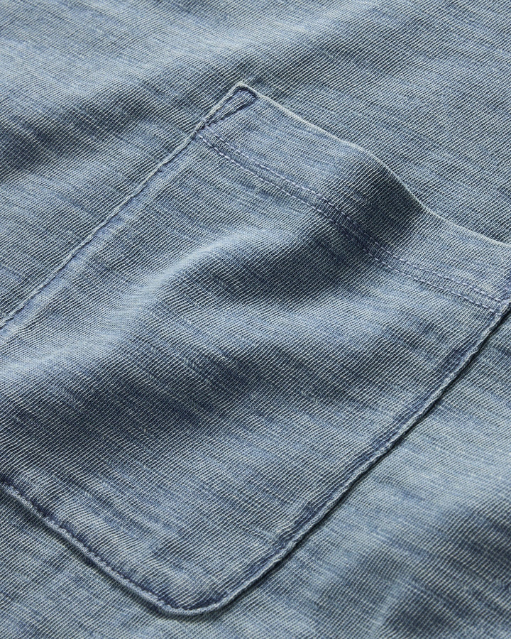 The Slub Tee in Washed Indigo
