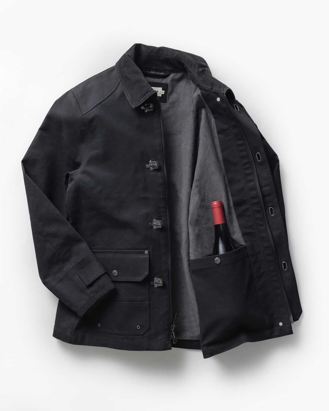 The Cinder Jacket in Coal Dry Wax