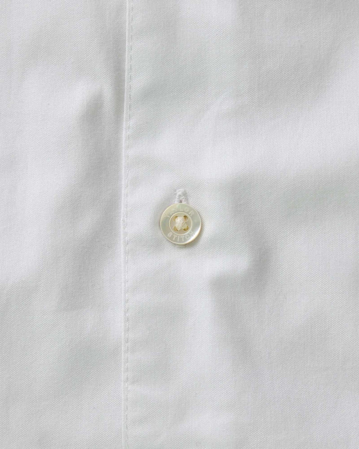 The Hyde Shirt in White Pinpoint Oxford