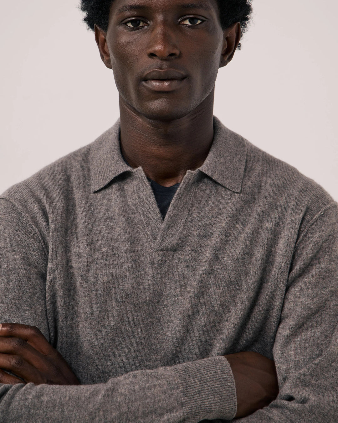 Cashmere Polo Sweater