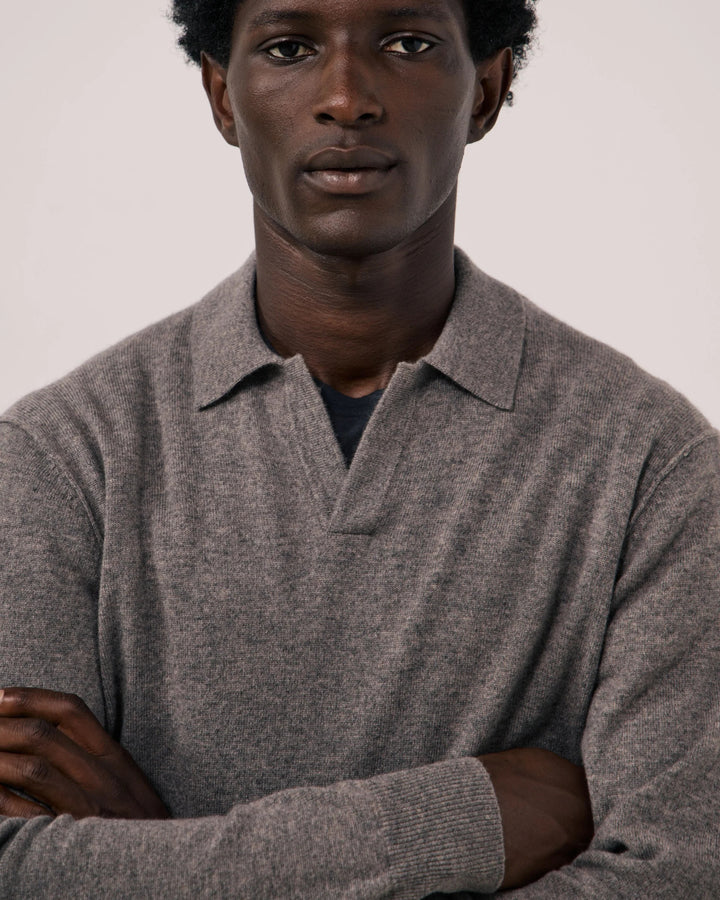 Cashmere Polo Sweater