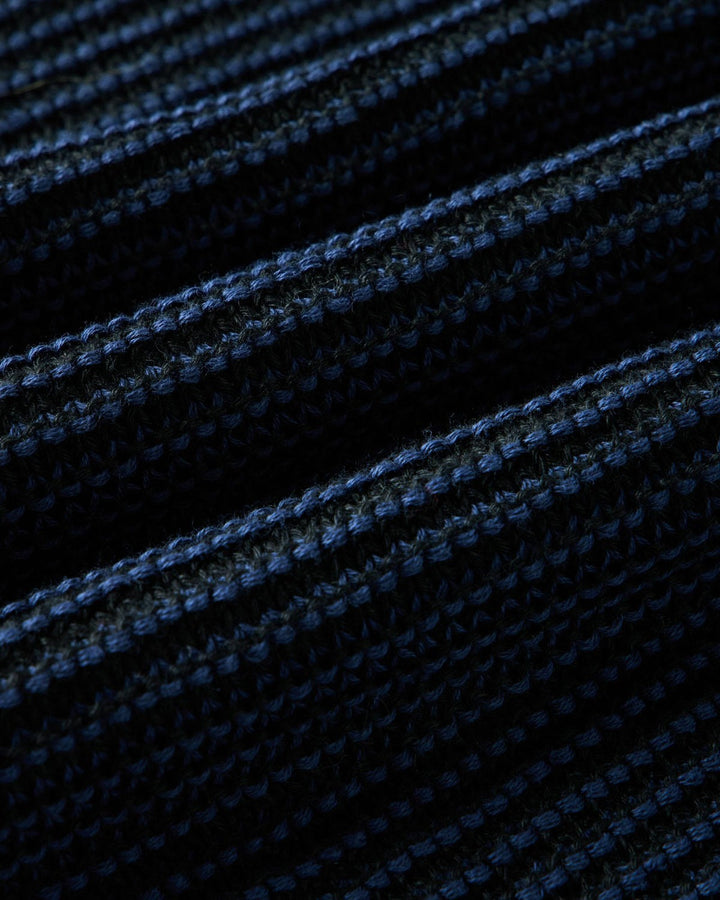 The Valencia Sweater Polo in Coal Stripe