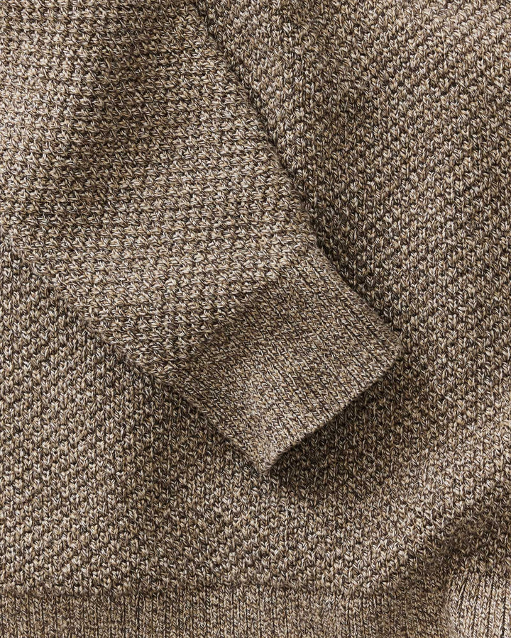 The Crawford Crew Sweater in Coffee Twist