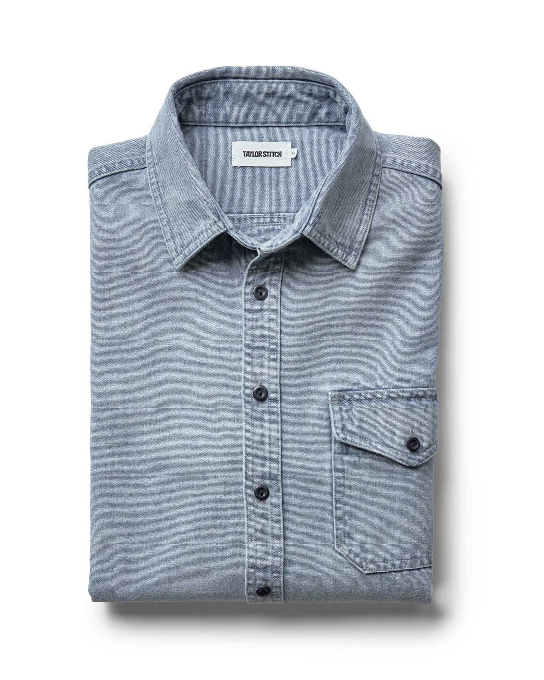 The Cadet Shirt in Washed Indigo Oxford