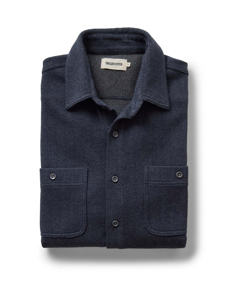 The North Shore Knit Shirt in Heather Navy