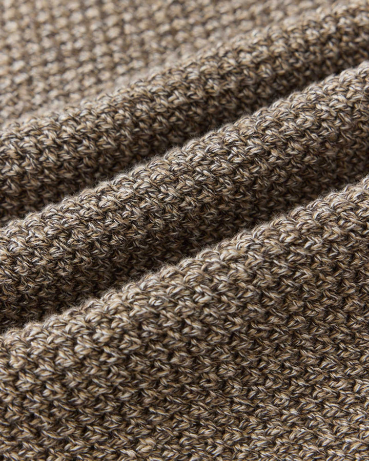 The Crawford Crew Sweater in Coffee Twist