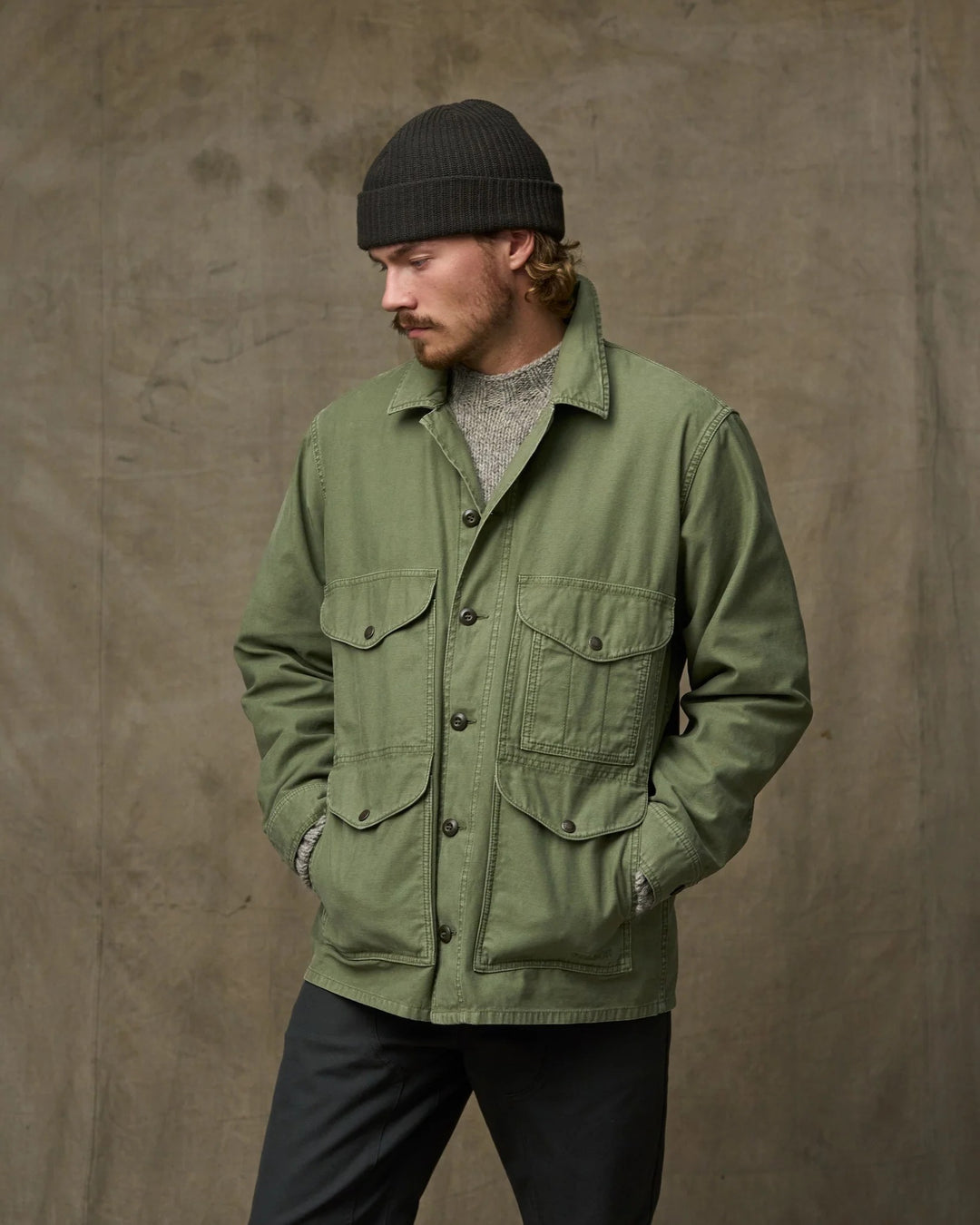 Field Cruiser Jacket in Washed Fatigue Green