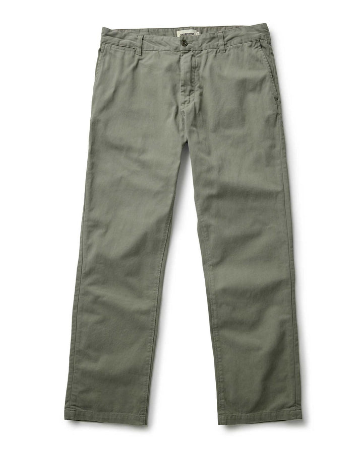 The Straight Foundation Pant in Organic Smoked Olive