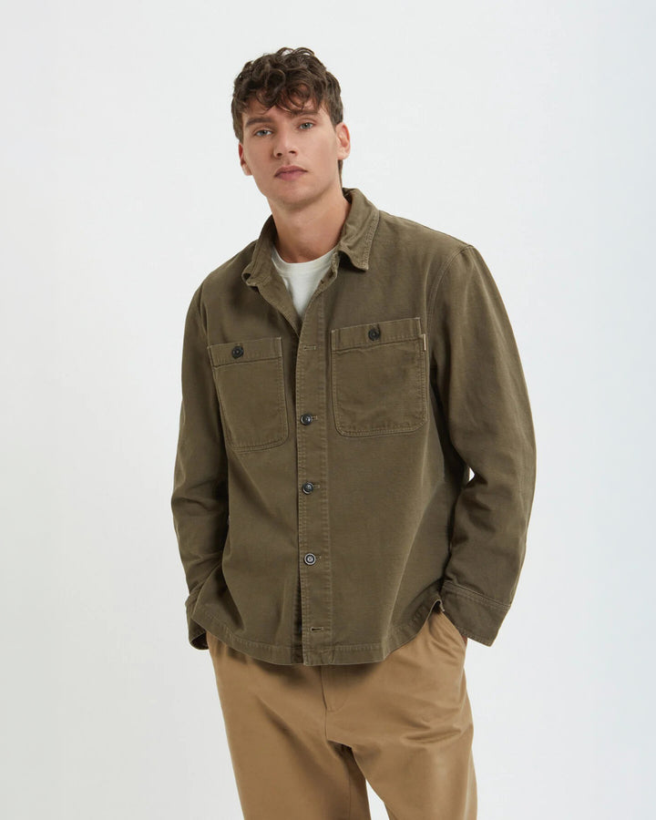Canvas Garment Dyed Overshirt