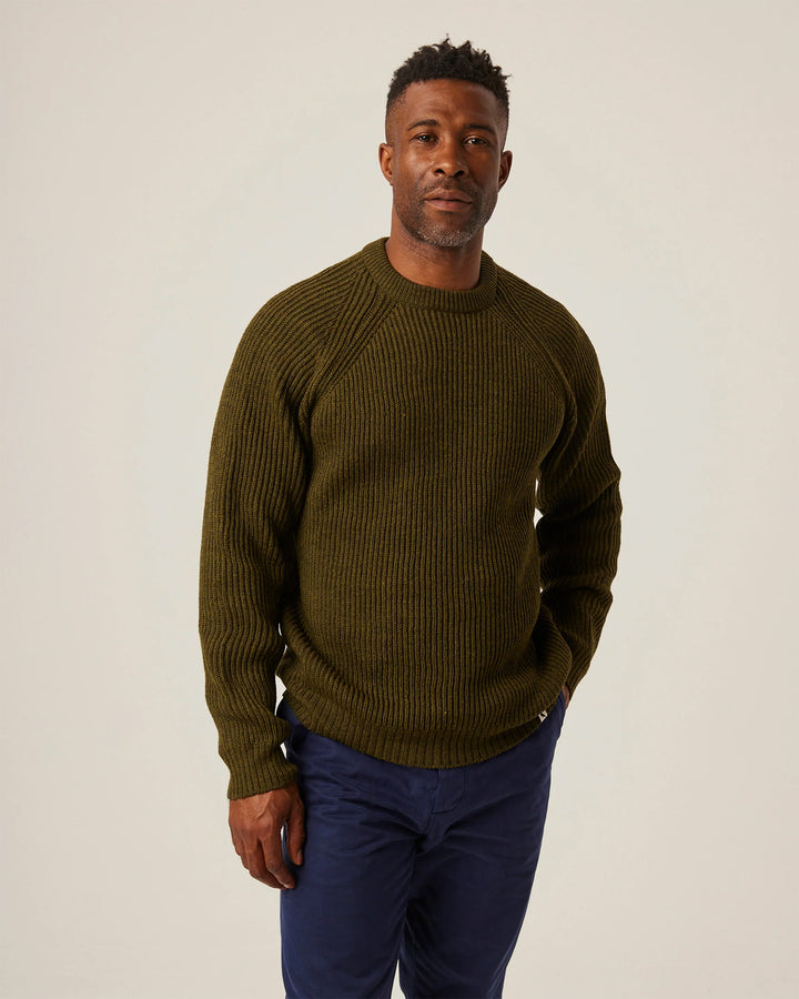 Ford Crew Jumper in Olive