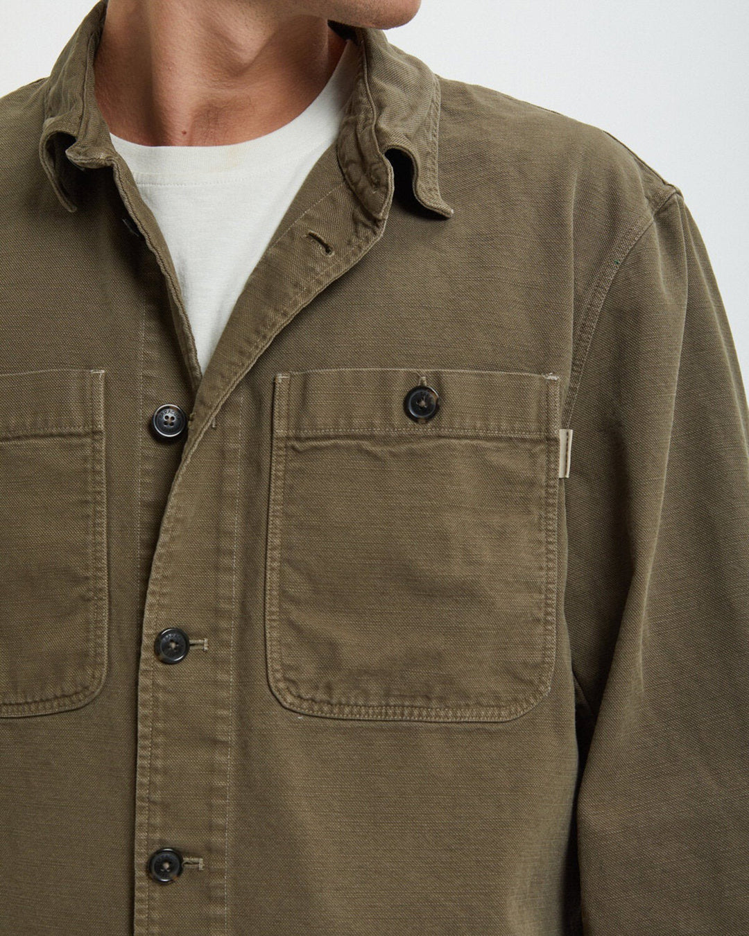 Canvas Garment Dyed Overshirt