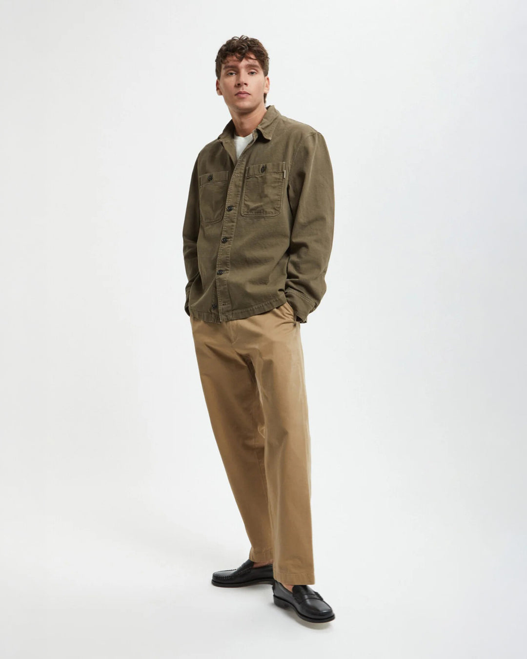 Canvas Garment Dyed Overshirt