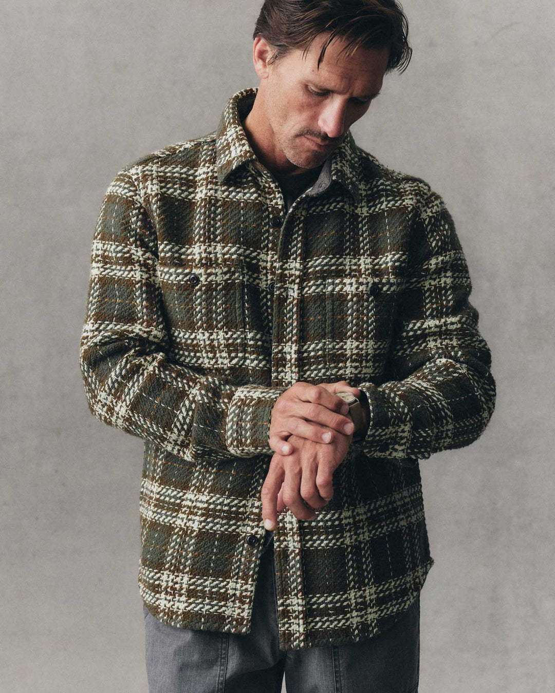 The Cutter Overshirt in Buzzard Check