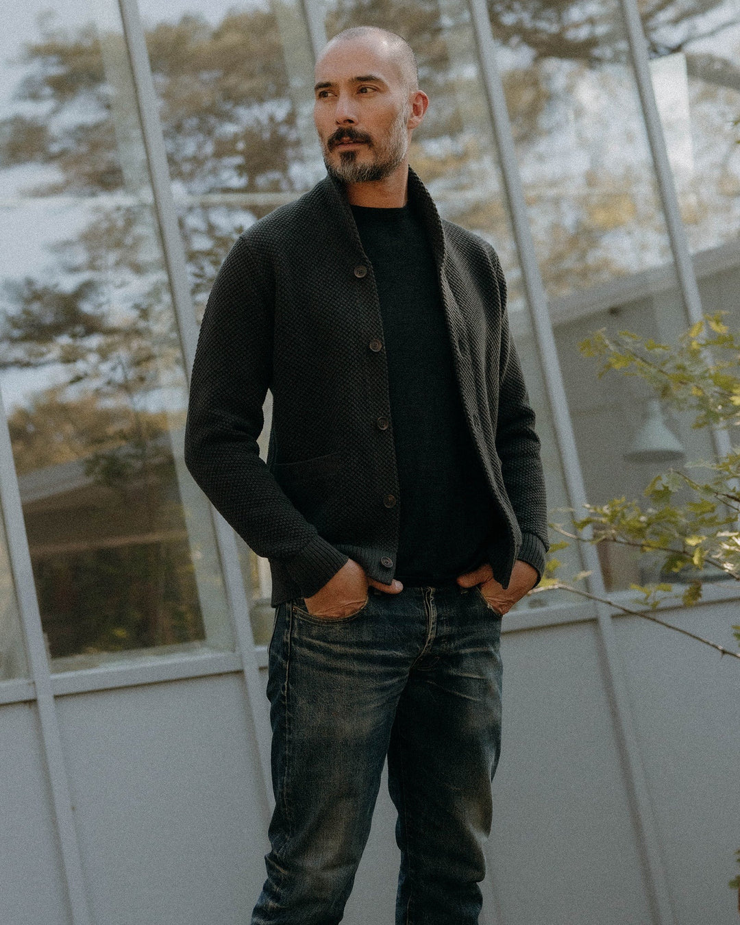 The Crawford Sweater in Charcoal