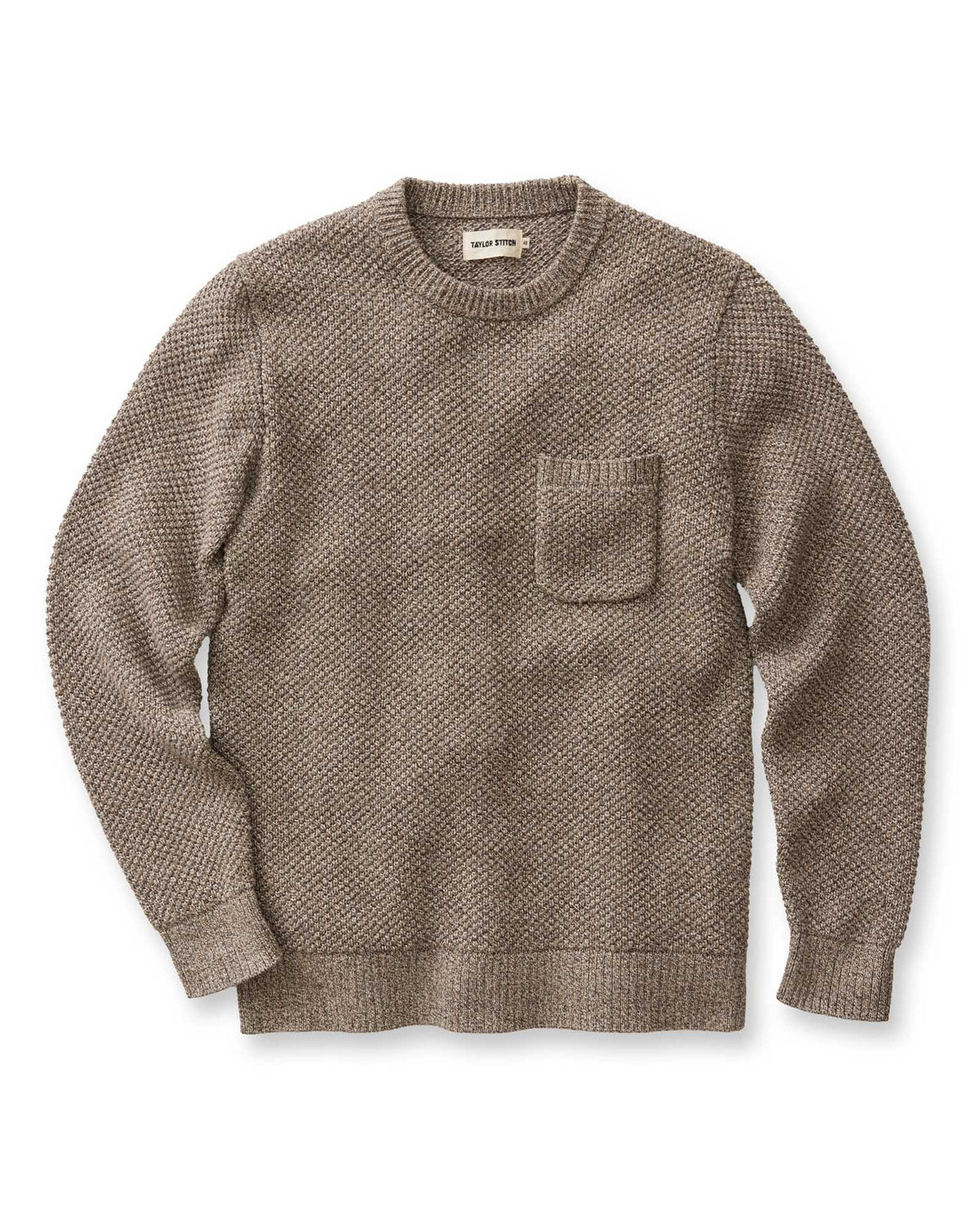 The Crawford Crew Sweater in Coffee Twist