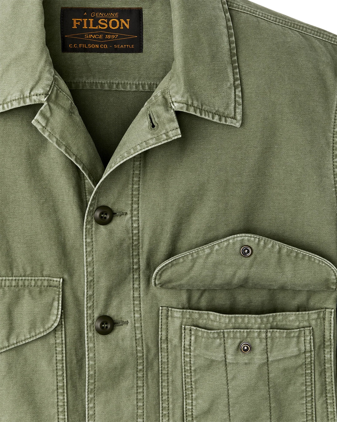 Field Cruiser Jacket in Washed Fatigue Green