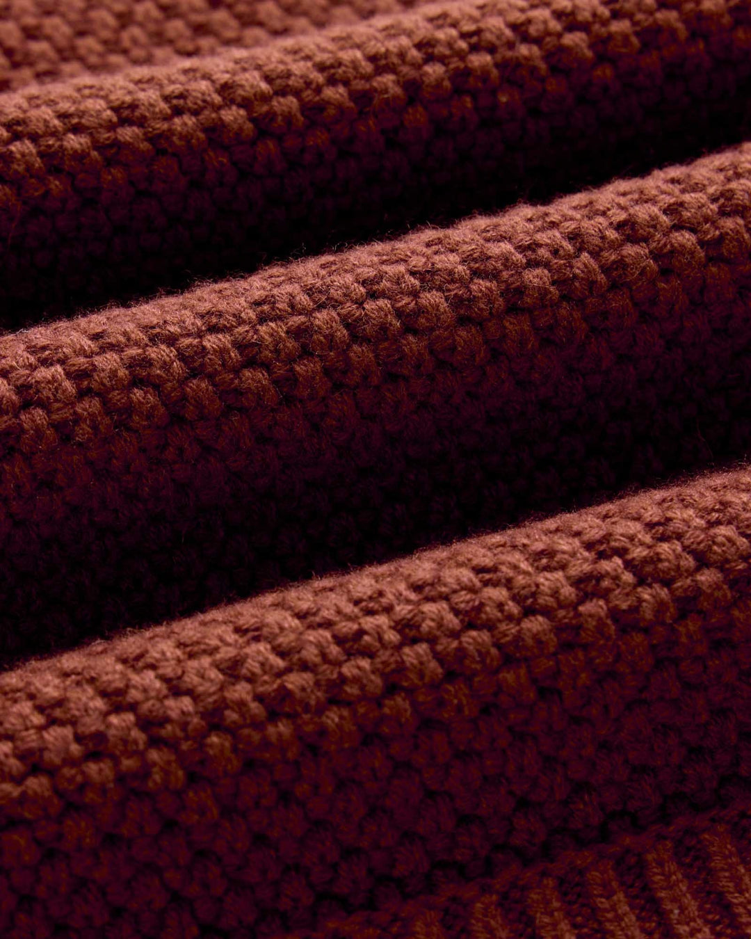 The Fisherman Sweater in Heather Brick Merino