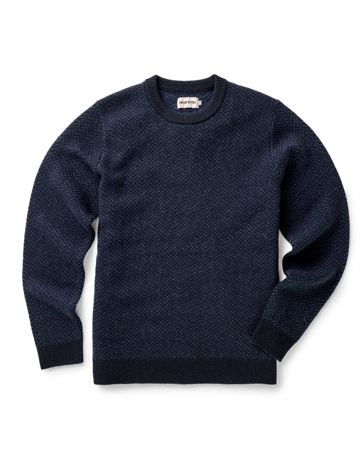 The Eddy Crew in Heather Marine Herringbone