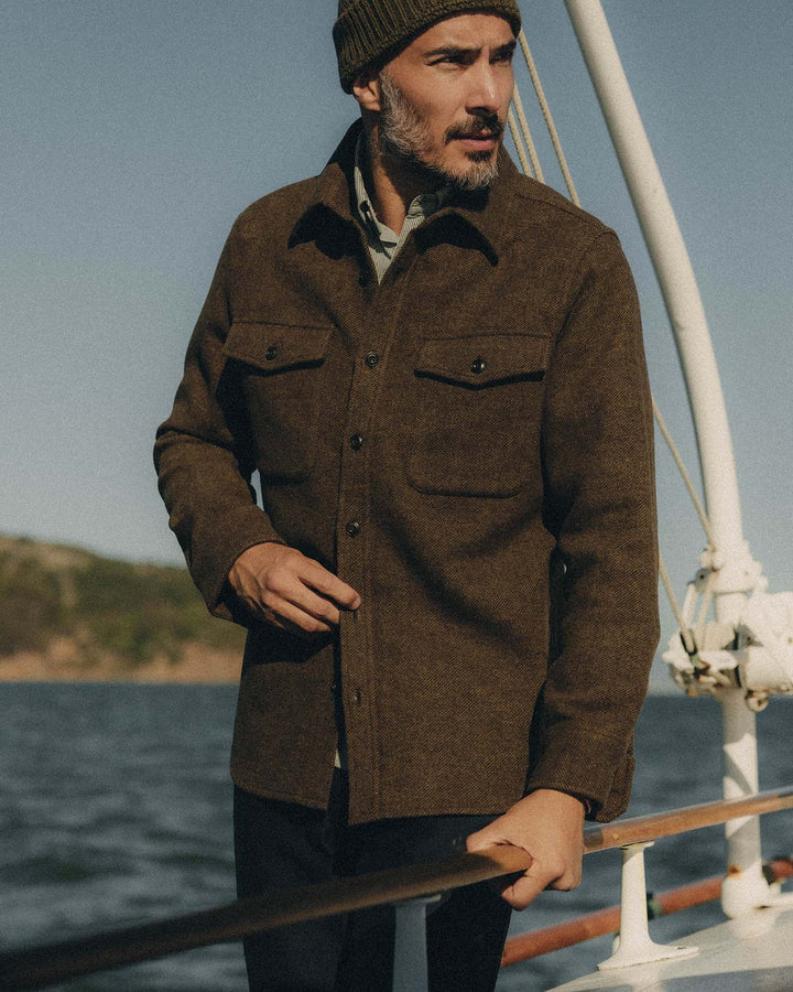 The Maritime Shirt Jacket in Ranger Twill Wool