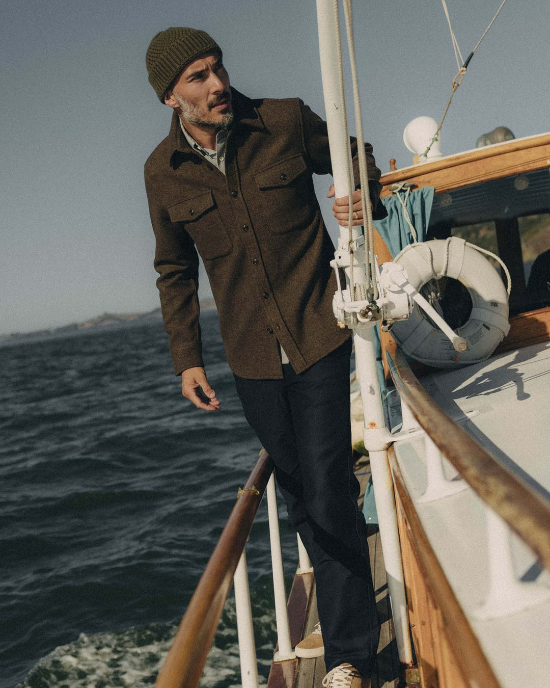 The Maritime Shirt Jacket in Ranger Twill Wool