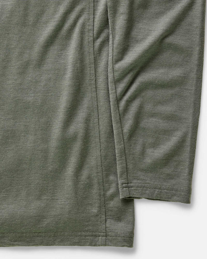 The Ridgeline Merino Half Zip in Field Olive