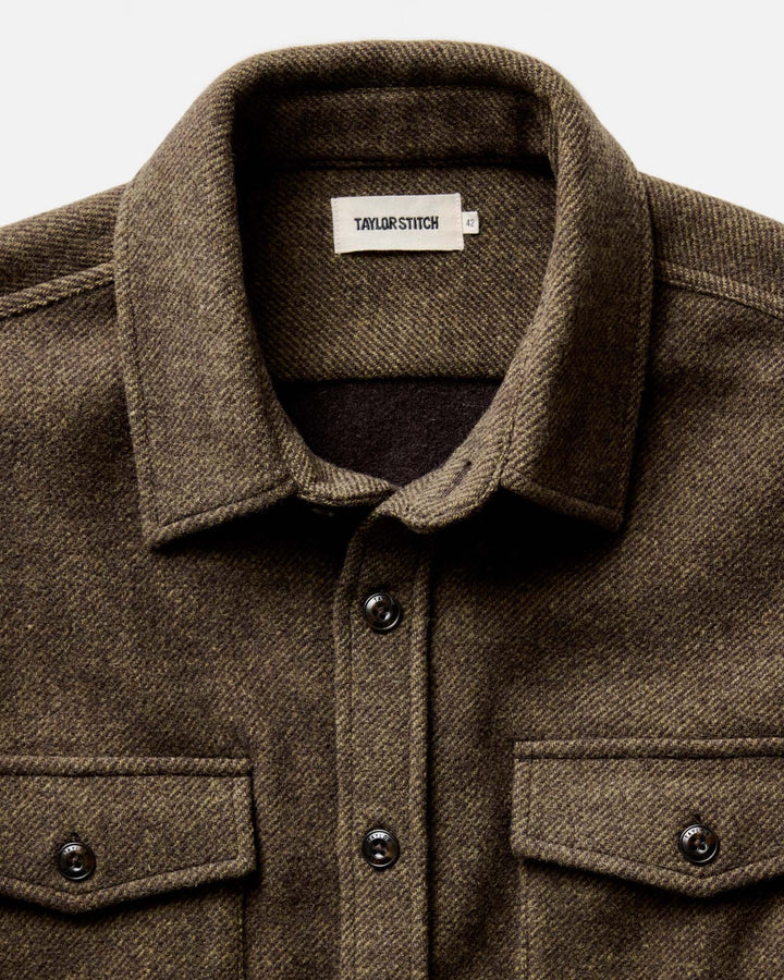 The Maritime Shirt Jacket in Ranger Twill Wool